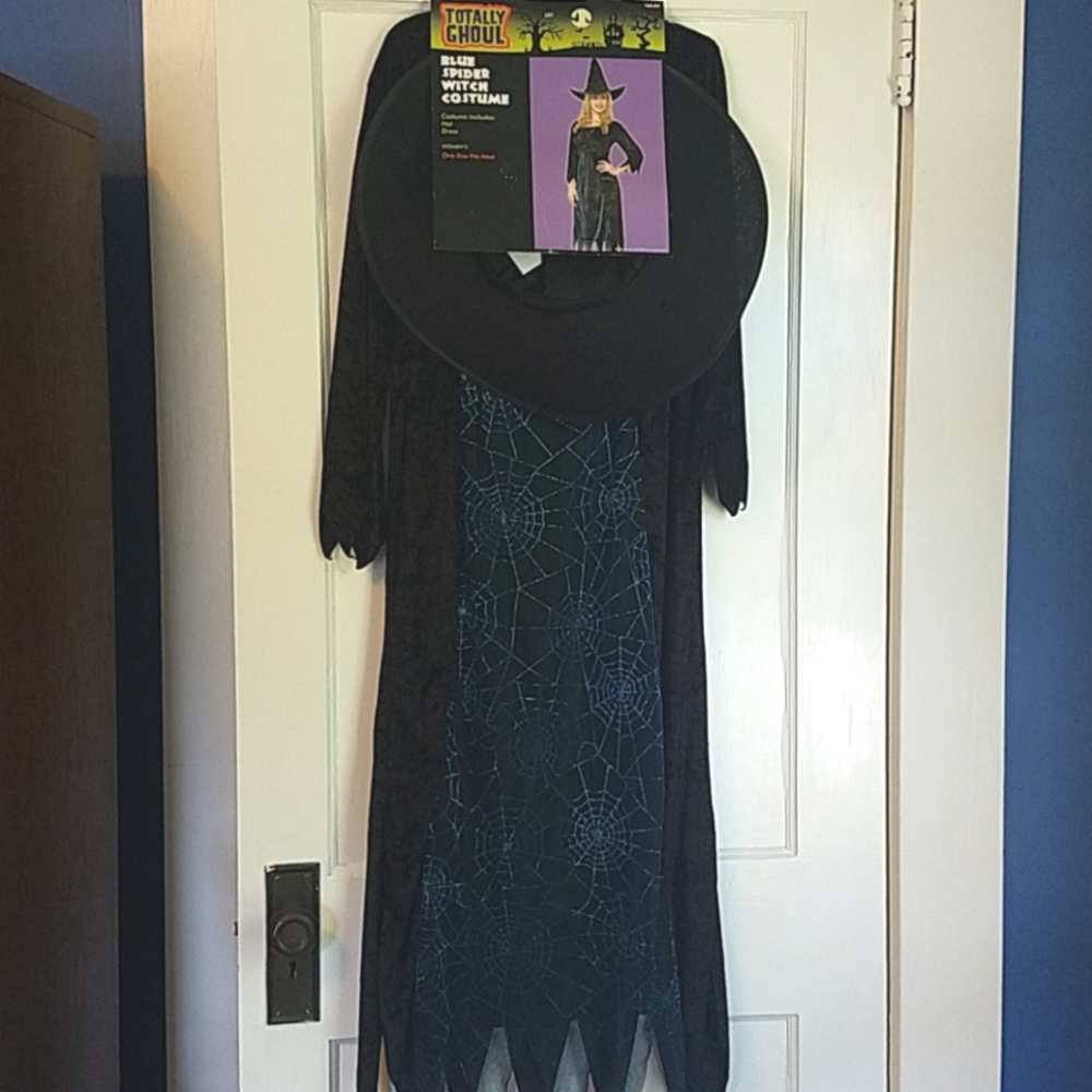 🆕️ Totally Ghoul Blue Spider Witch Costume